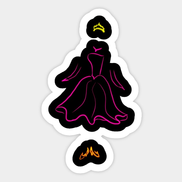 Dress of princess Sticker by Keen_On_Colors